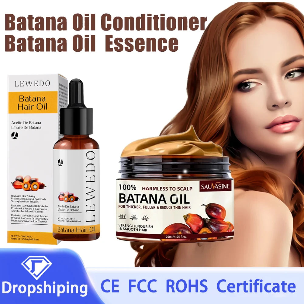 Batana Oil Conditioner 120ml Smooth Hair Essence Moisturizing Repair Hair Strengthening Hair Root Hair Care Hair Growth Healthie
