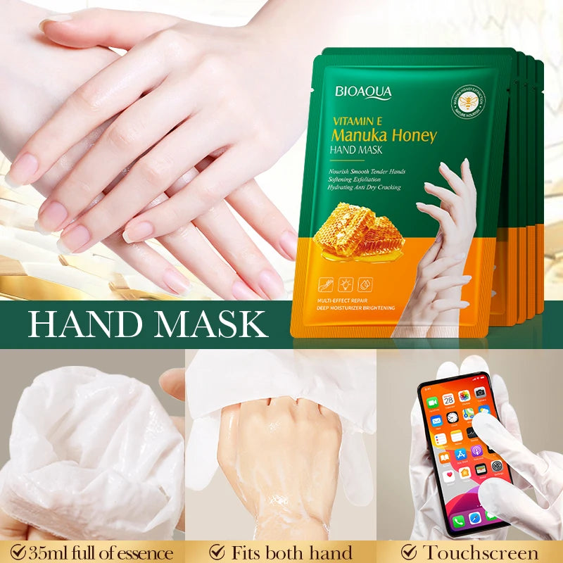 Vitamin E hand mask Manuka honey-lasting moisturizing soft smooth hand skincare