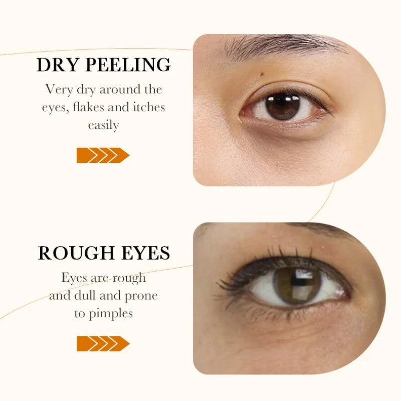 60pcs BIOAQUA Rice Raw Pulp Eye Mask Anti Dark Circles Eyes Bags Remover Firming Moisturizing