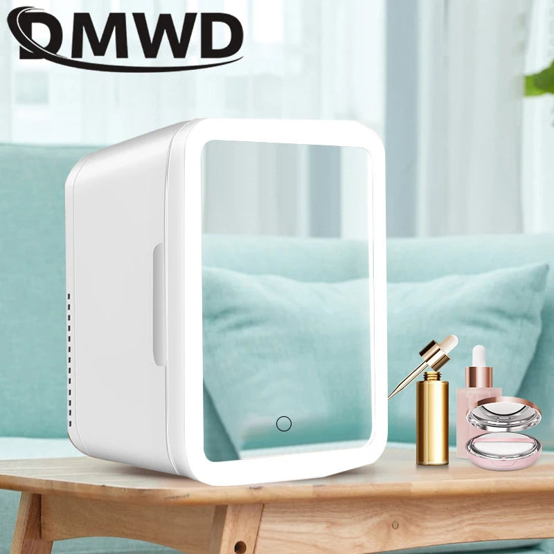 12V/110V-220V Mini Cosmetic Fridge Portable Refrigerator Beauty Face