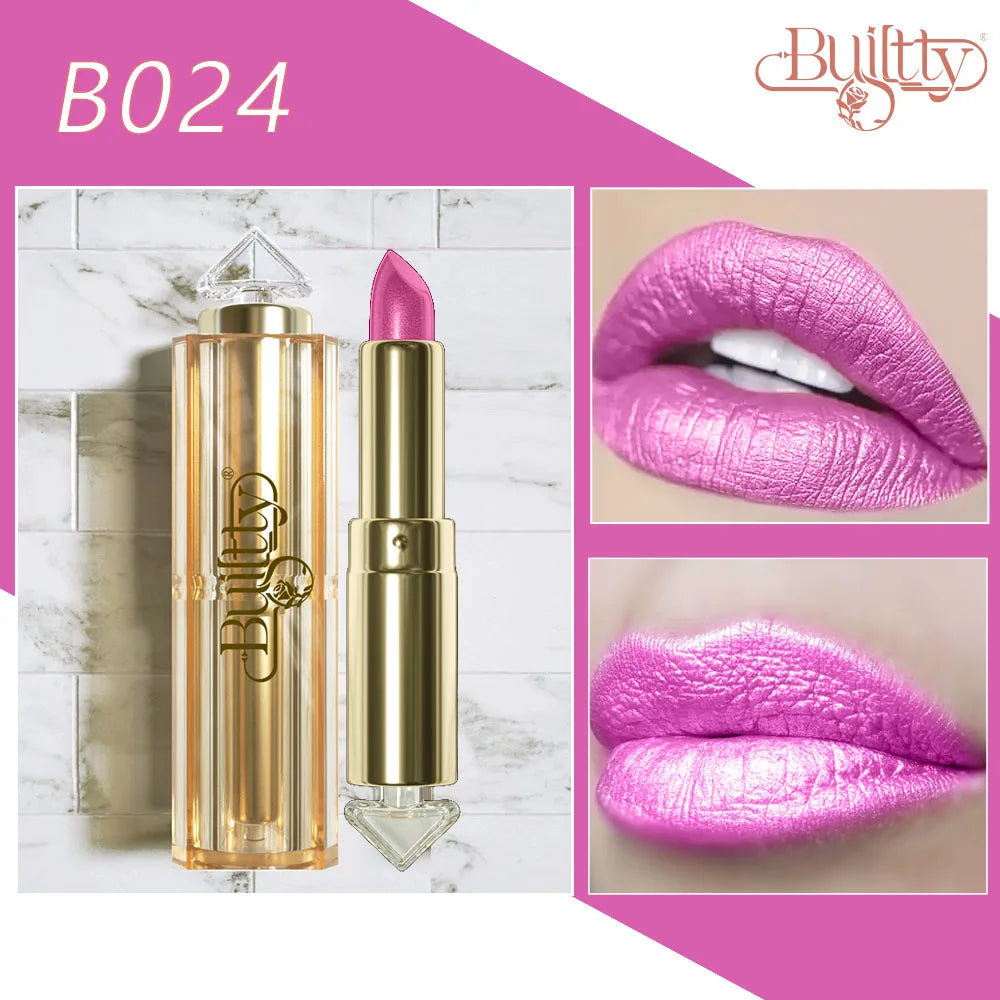 Lipstick 12 Colors Korea Matte Glitter Nude Waterproof Kissproof