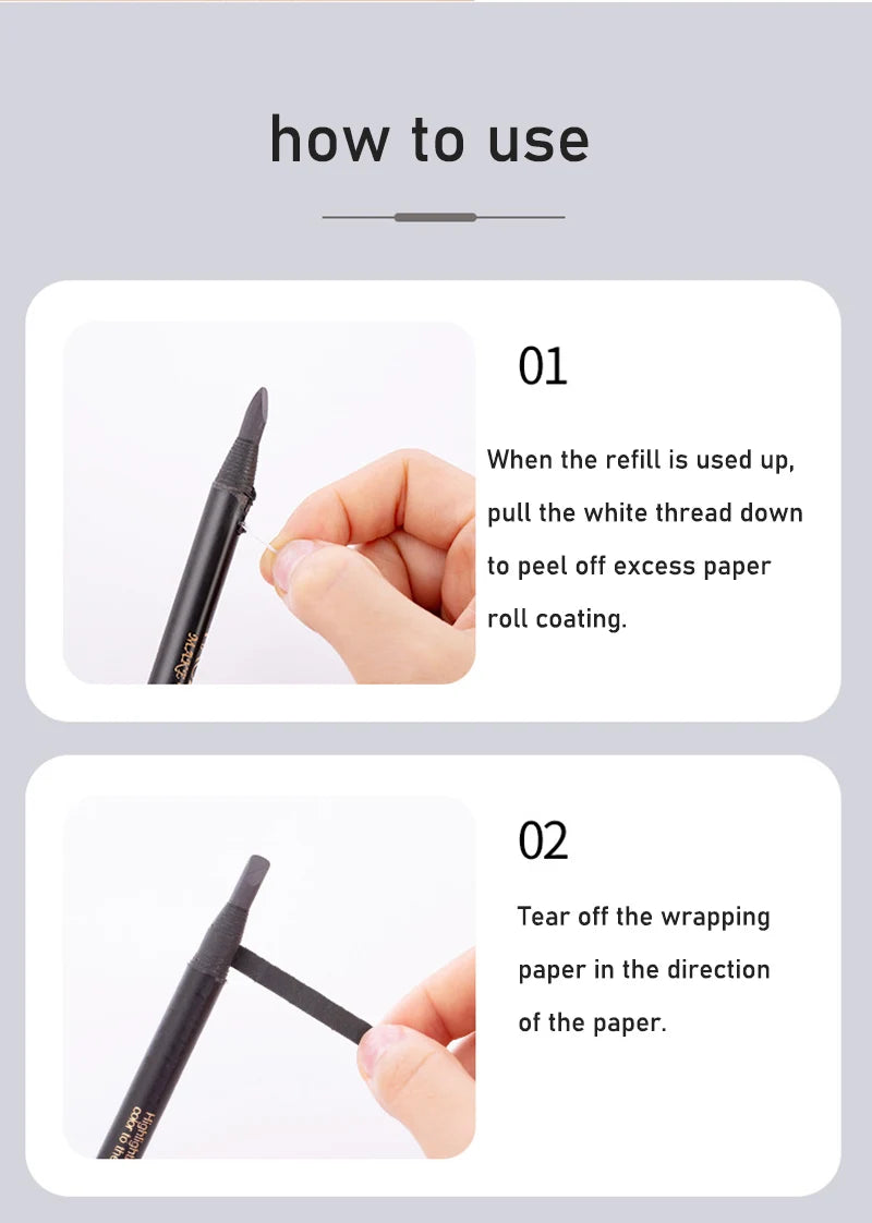 Waterproof Long Lasting Eyebrow Pencils with Soft Brush Eyebrows