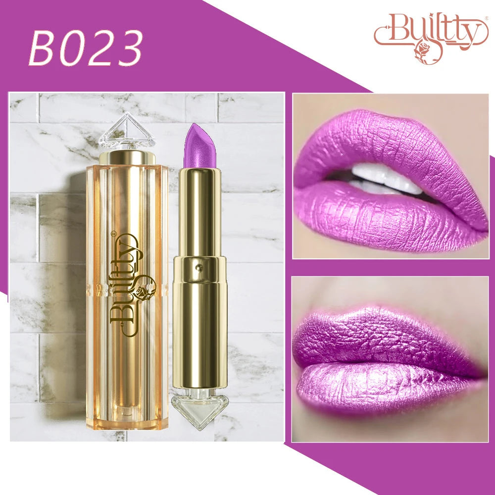 Lipstick 12 Colors Korea Matte Glitter Nude Waterproof Kissproof