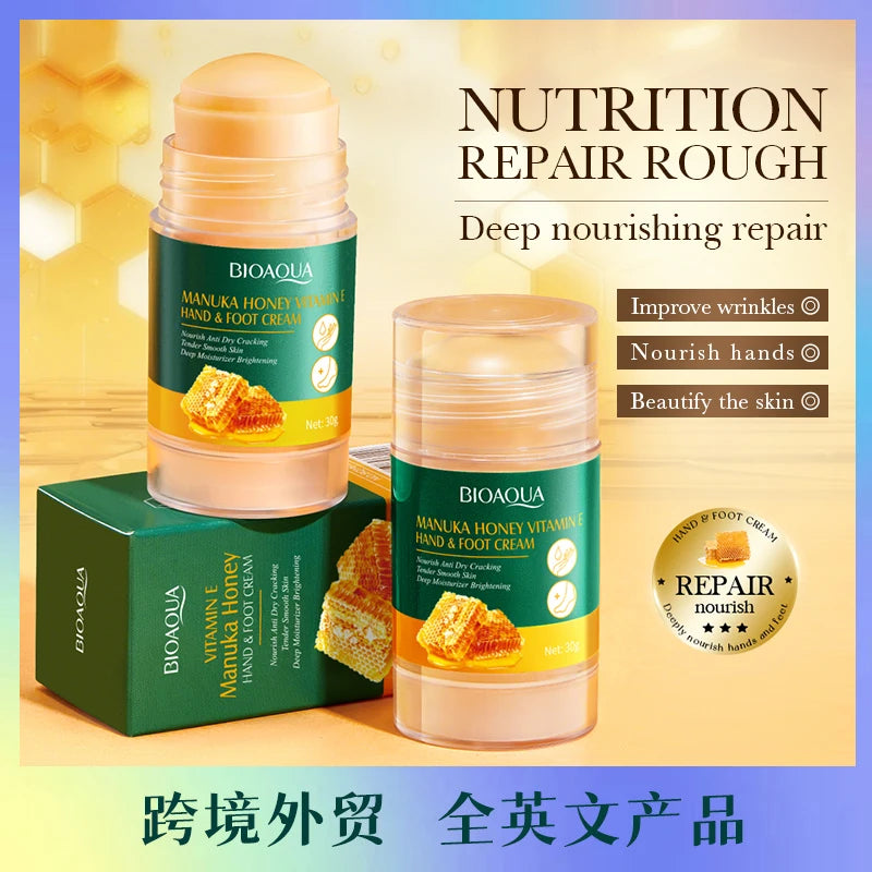 Vitamin E Foot Cream Manuka Honey Anti-Cracking Moisturizing Hand And Foot Cream Mask For Feet Feet Cracked Foot Cream
