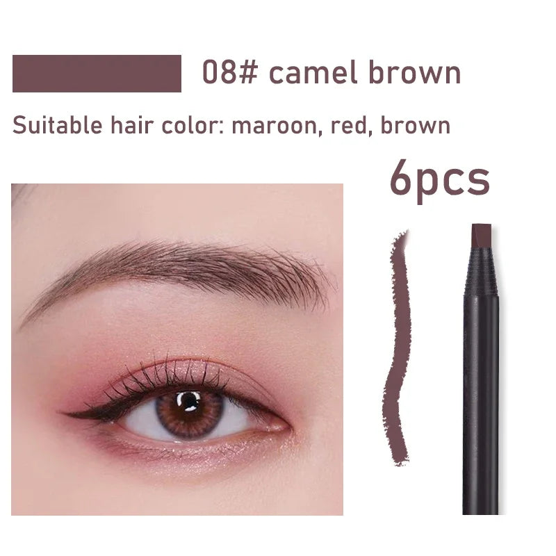 Waterproof Long Lasting Eyebrow Pencils with Soft Brush Eyebrows
