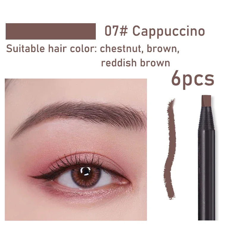 Waterproof Long Lasting Eyebrow Pencils with Soft Brush Eyebrows