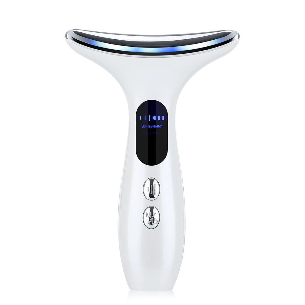 EMS Face Neck Lift Beauty Device Facial Massager LED Double Chin Remover Skin Rejuvenation Tightening Anti Wrinkle
