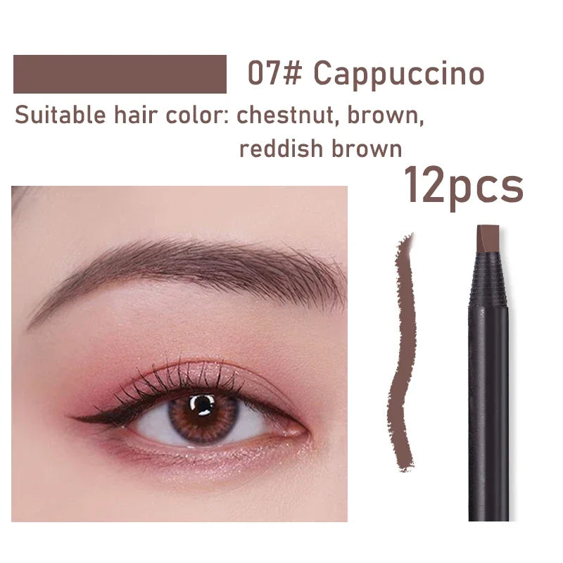 Waterproof Long Lasting Eyebrow Pencils with Soft Brush Eyebrows