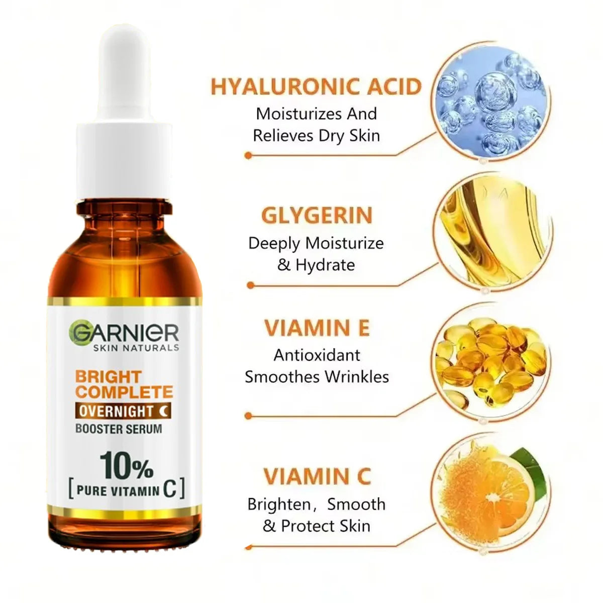 Vitamin C Serum for Face Whitening Essence Removes Comedones Blackheads Facial Repair