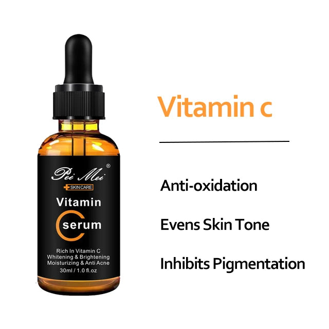 Vitamin C Facial Serum Brighten Skin Lighten Spots Hyaluronic Acid Face Essence
