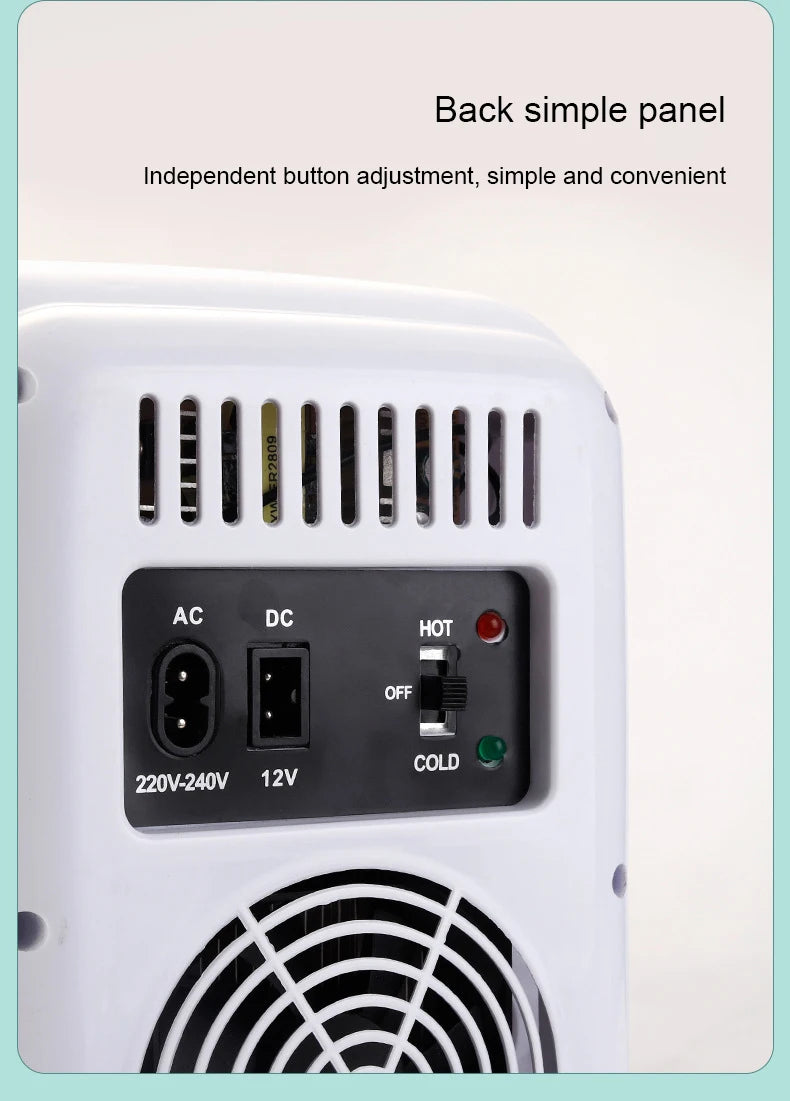 12V/110V-220V Mini Cosmetic Fridge Portable Refrigerator Beauty Face