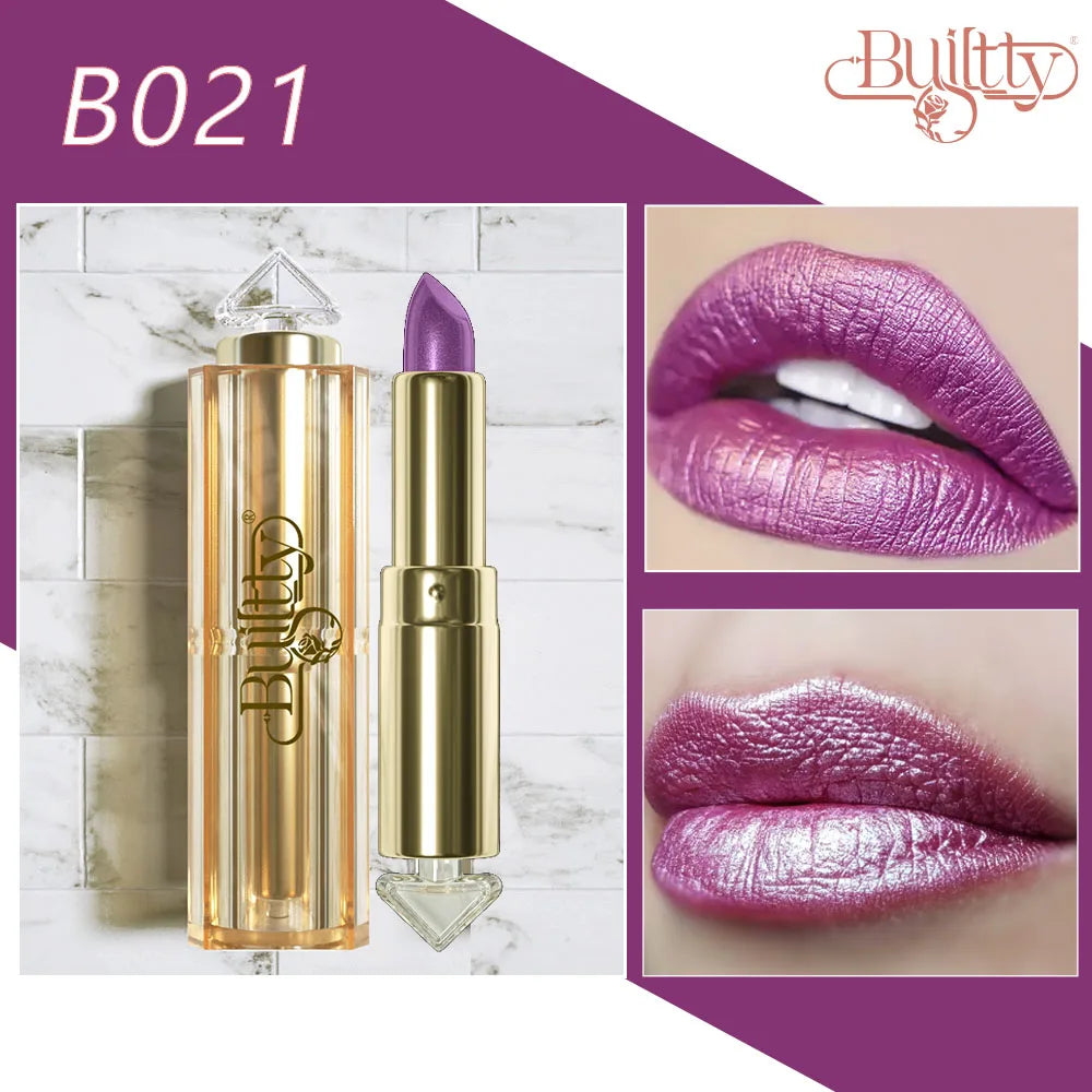 Lipstick 12 Colors Korea Matte Glitter Nude Waterproof Kissproof