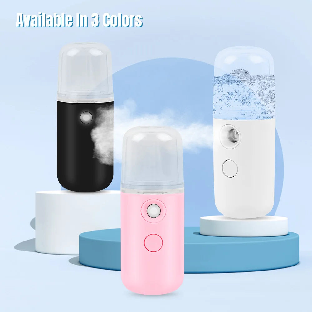 Nano Facial Steamer Facial Mister Portable Face Mister Cool Nano Mist Sprayer for Face Hydrating Sprayer Mini Handy Face Mister