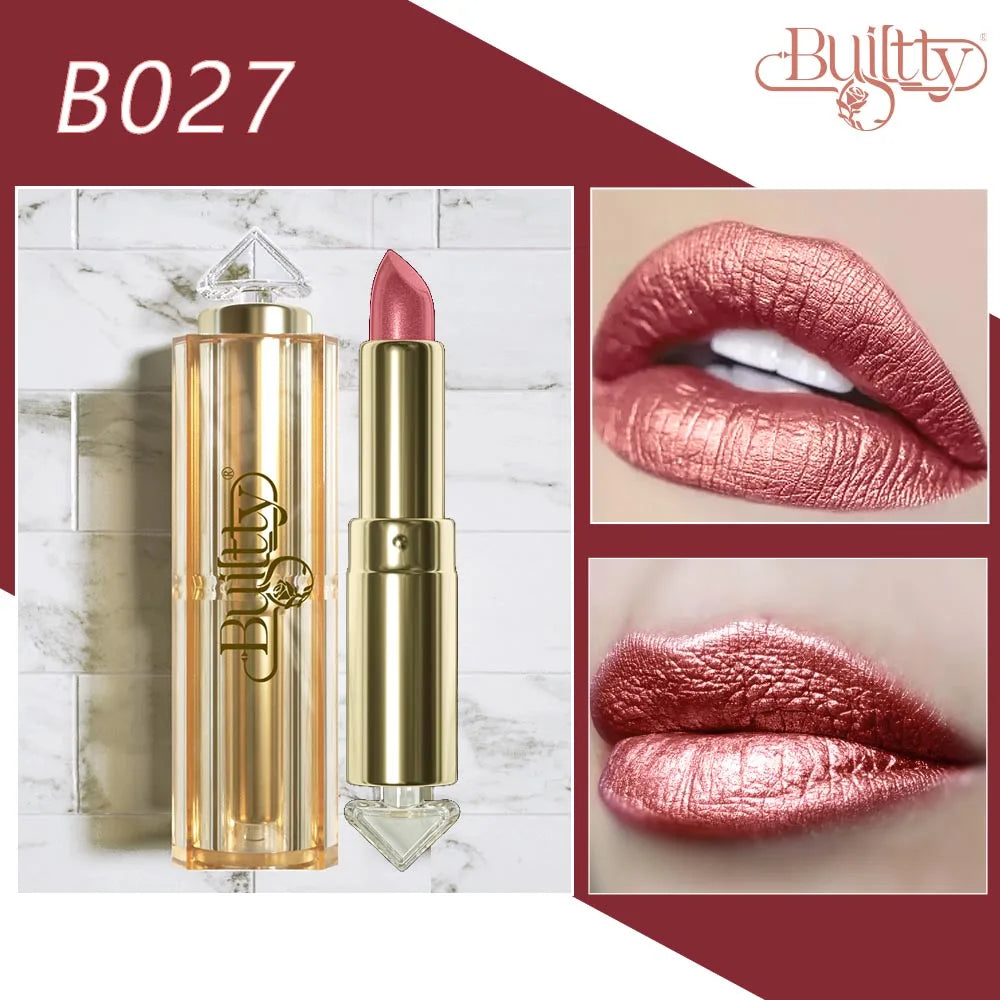 Lipstick 12 Colors Korea Matte Glitter Nude Waterproof Kissproof