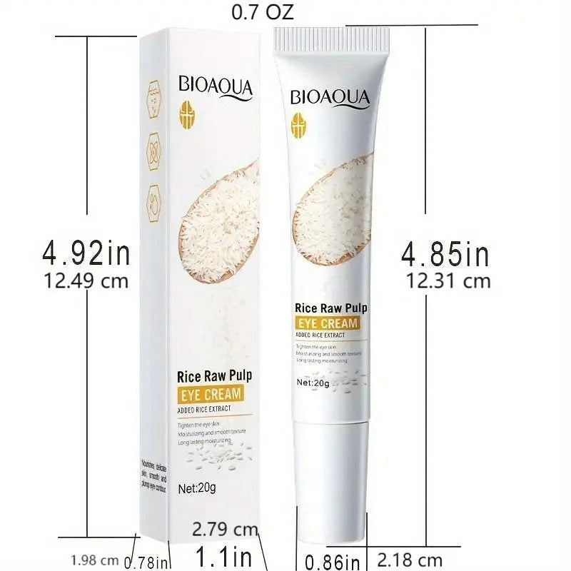 BIOAQUA White Rice Eye Cream Lighting Eyes Firming Eye Creams Anti Dark Circle Puffiness Moisturizing Eyes Skin Care