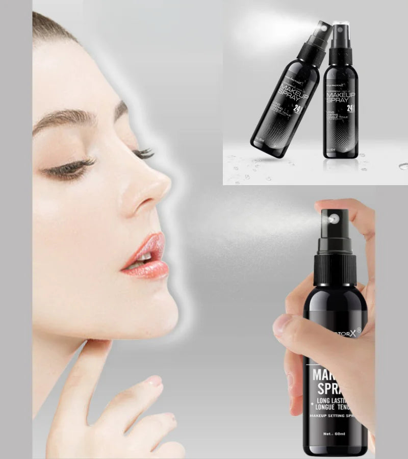 Professional lasting face makeup spray 60ml-waterproof, anti-sweat, oil control, anti-halo dyeing formula