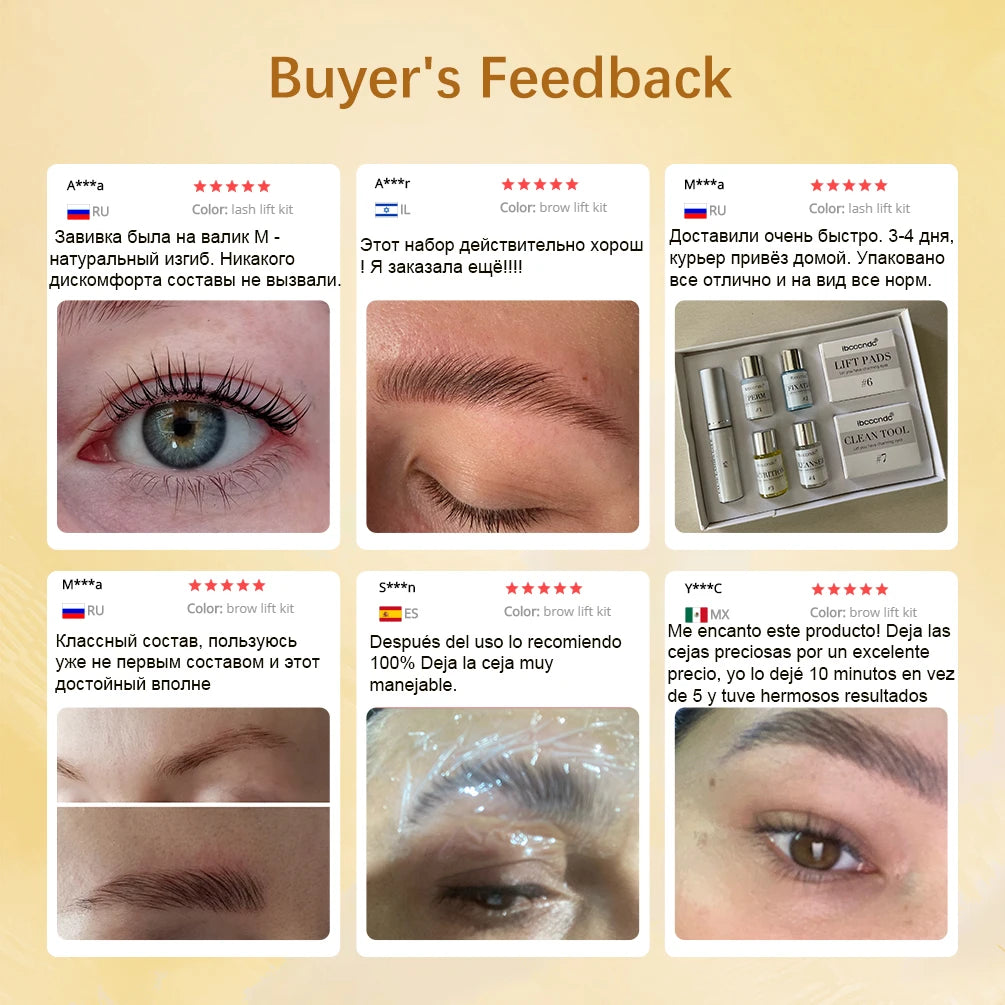 Pro Lash Lift Perming Eyelash Lifting Brow Lamination Kit Curling Eye lash Keratin Perming Lotion for Home Use