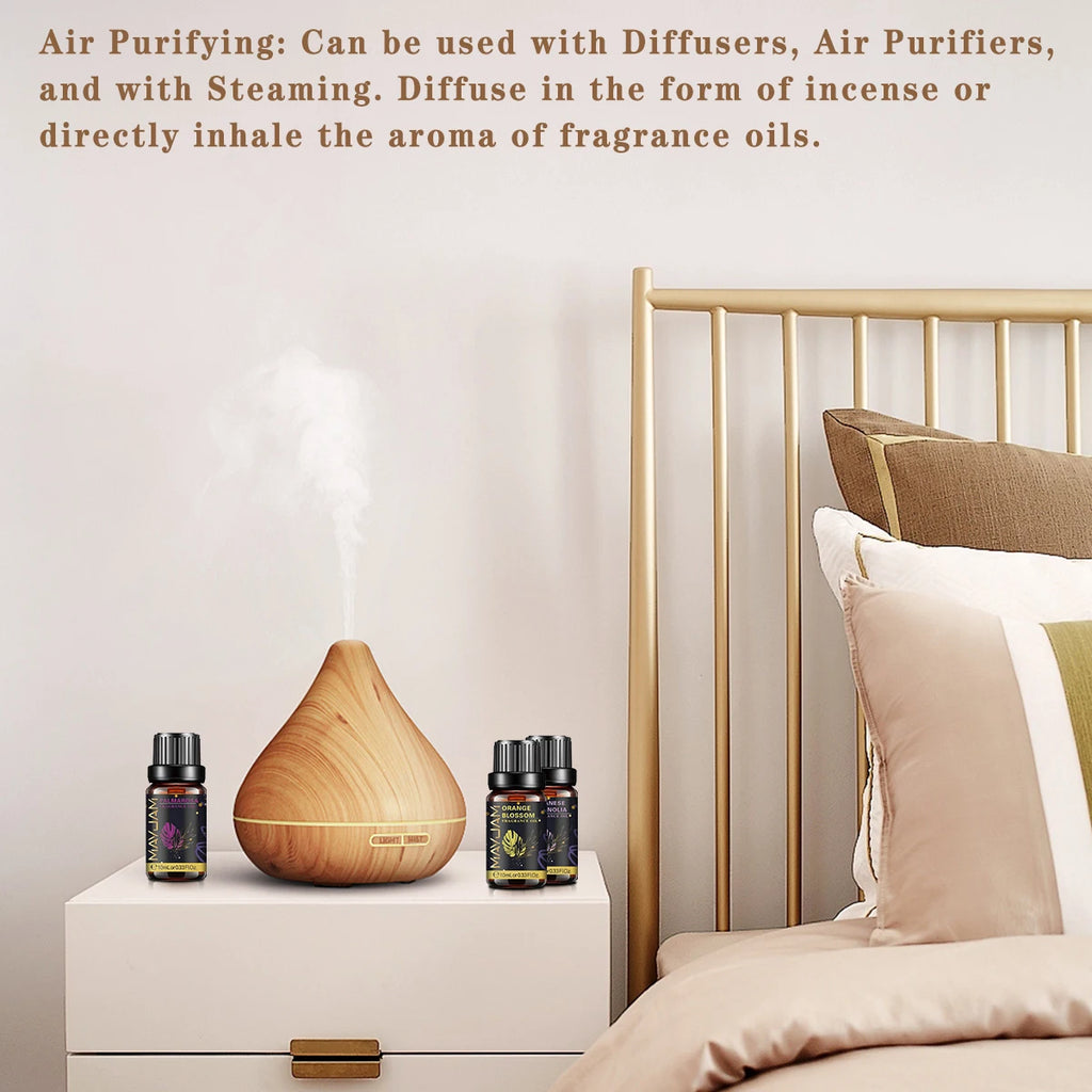 MAYJAM 10ml Fragrance Oil for Home Car Diffuser Coconut Vanilla La Vie Est Belle Angel Black Orchid CHANCE Freesia Essence Oil