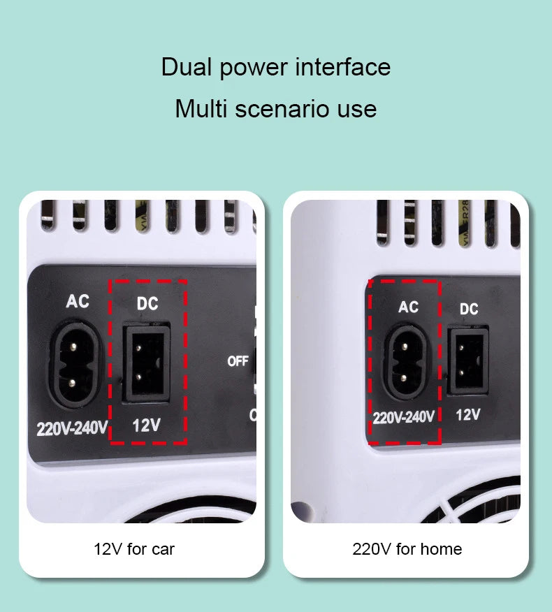 12V/110V-220V Mini Cosmetic Fridge Portable Refrigerator Beauty Face