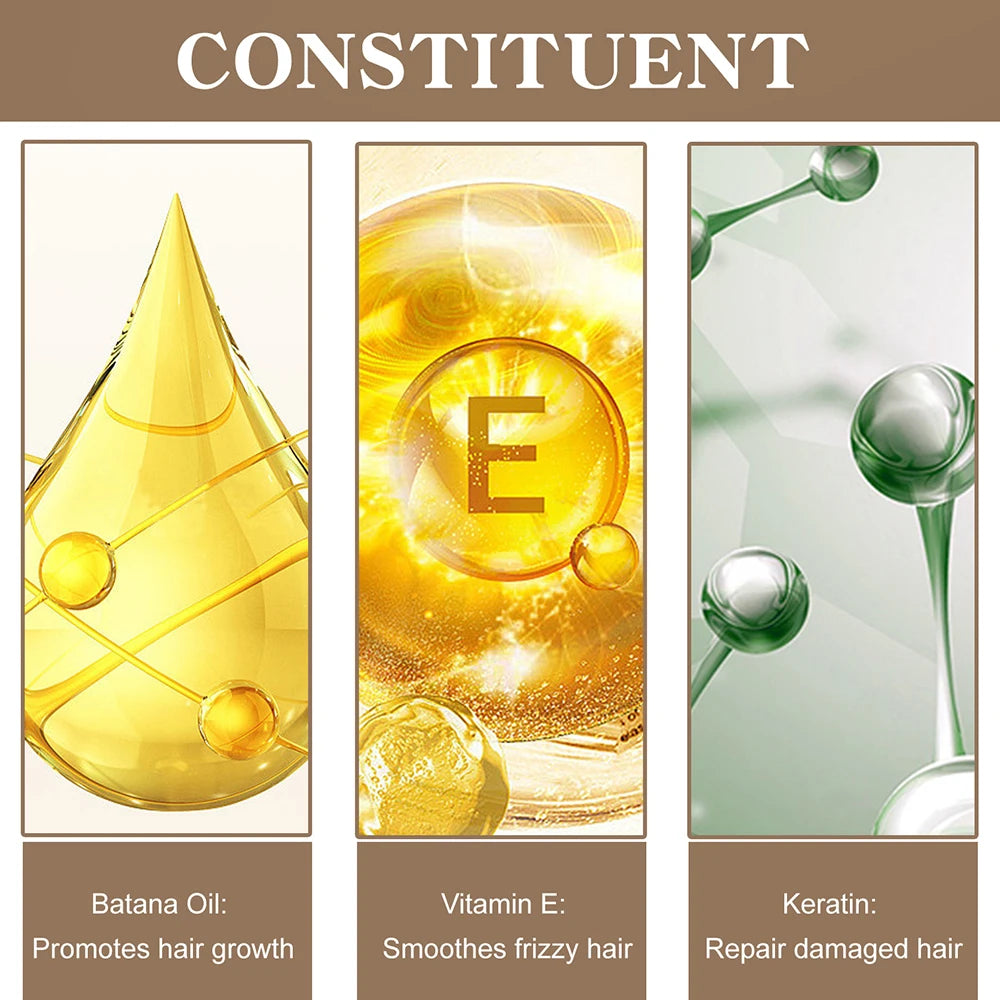 Batana Oil Conditioner 120ml Smooth Hair Essence Moisturizing Repair Hair Strengthening Hair Root Hair Care Hair Growth Healthie
