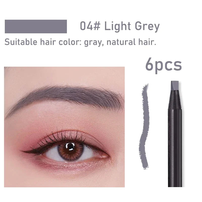 Waterproof Long Lasting Eyebrow Pencils with Soft Brush Eyebrows