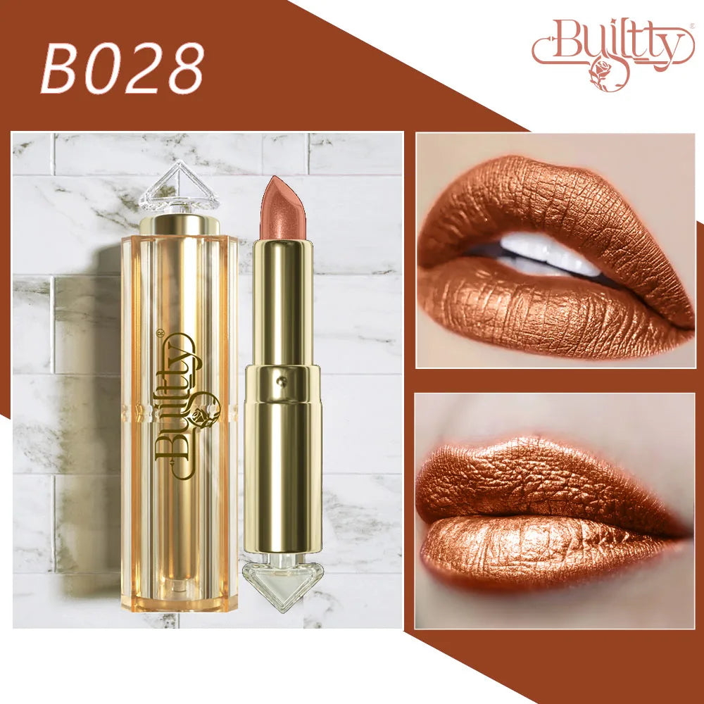 Lipstick 12 Colors Korea Matte Glitter Nude Waterproof Kissproof