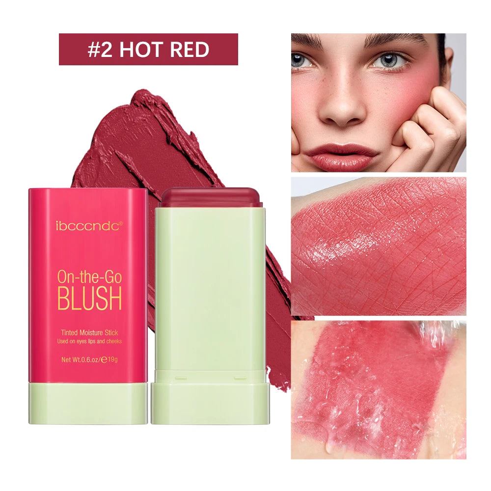 Make Up Blusher Cosmetics Pink Blush in Bar Korean Palette Long lasting Matte Stick