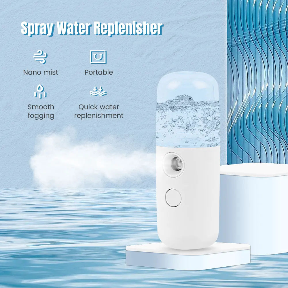 Nano Facial Steamer Facial Mister Portable Face Mister Cool Nano Mist Sprayer for Face Hydrating Sprayer Mini Handy Face Mister