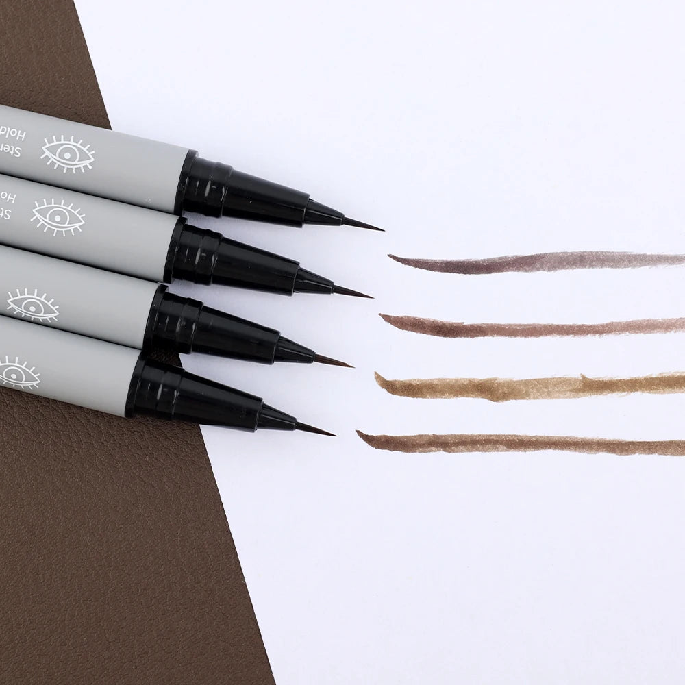 Ultra Fine Water Liquid Eyebrow Pencil Waterproof Long Lasting Eyeliner Lying Silkworm Pen Eyebrow Tattoo Pen Eye