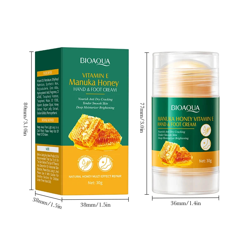 Vitamin E Foot Cream Manuka Honey Anti-Cracking Moisturizing Hand And Foot Cream Mask For Feet Feet Cracked Foot Cream