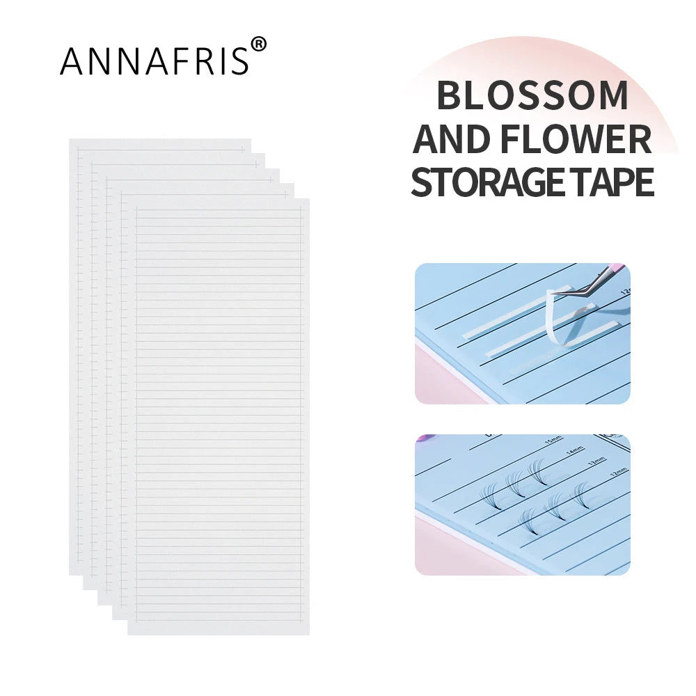 Premade Fan Volume Lashes Tapes Storage Sticky Strip Individual Eyelash Extension Strip Storage Pallet